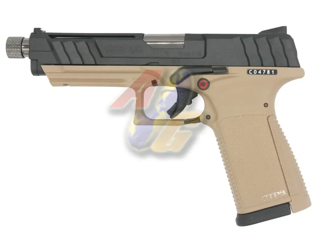 G&G GTP9 GBB Pistol - Black/ Tan