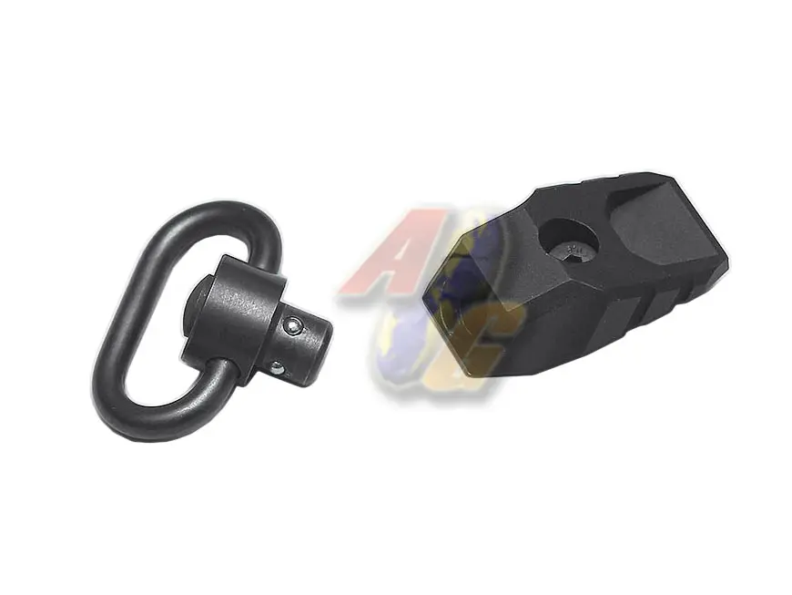 G&P M-Lok/ KeyMod Adjustable QD Sling Swivel (Black)