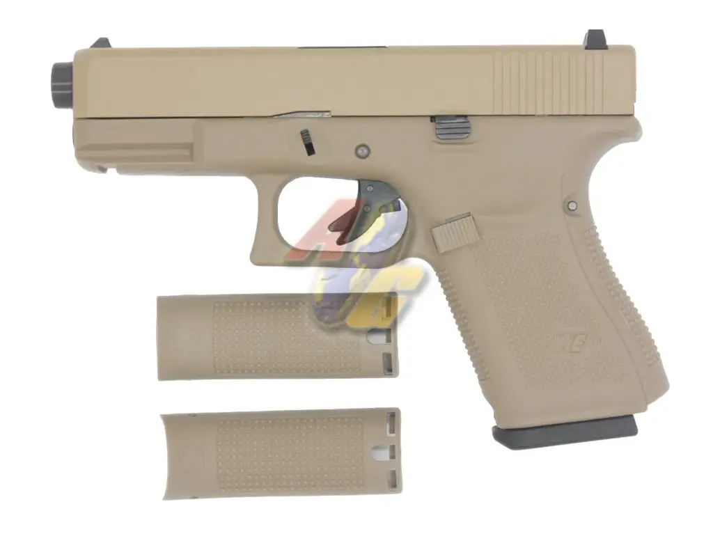 WE G19 Gen5 Metal Slide GBB Pistol - TAN