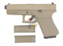 WE G19 Gen5 Metal Slide GBB Pistol - TAN