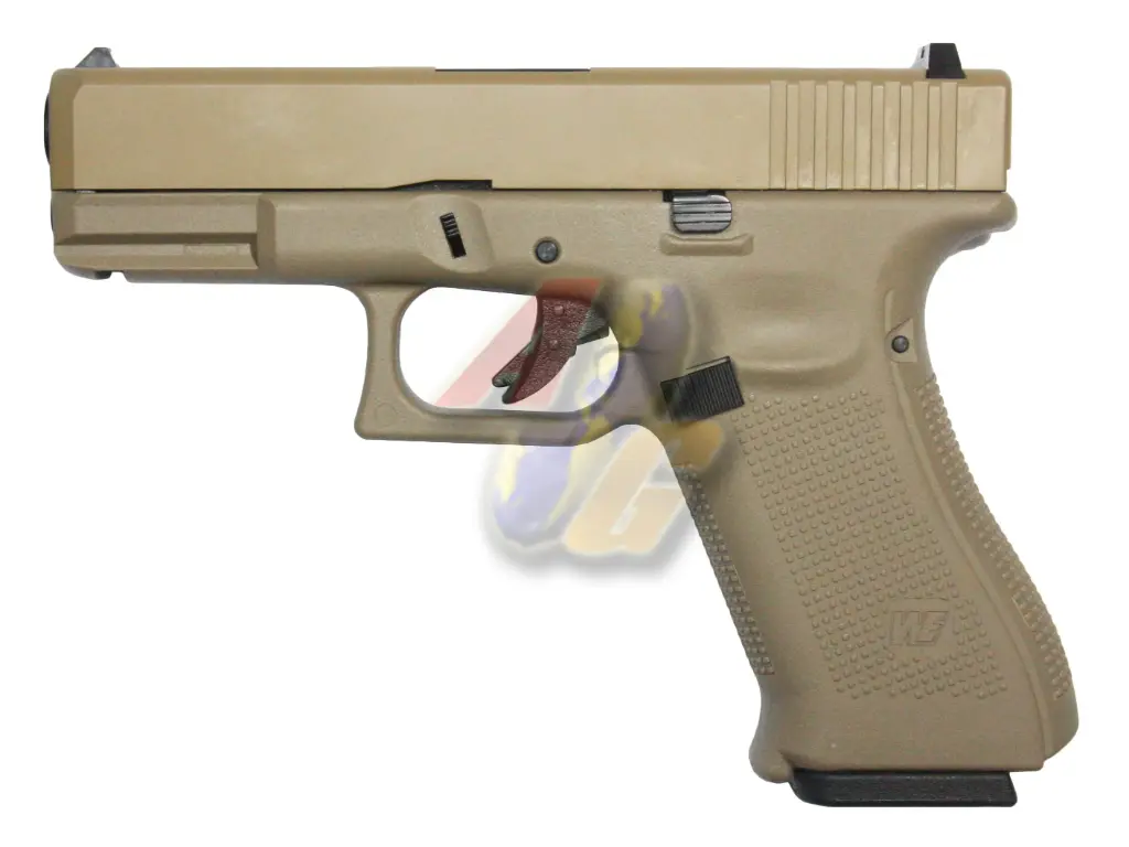 WE G19X Gen5 GBB Pistol ( TAN, Metal Slide )