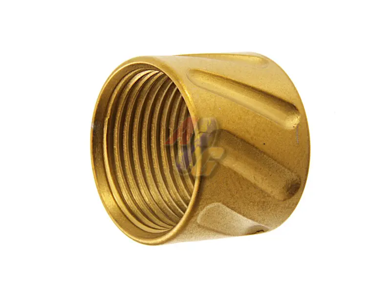 [5KU-GB-456-G] 5KU Diagonals Knurled Thread Protector (14mm-/ Gold)