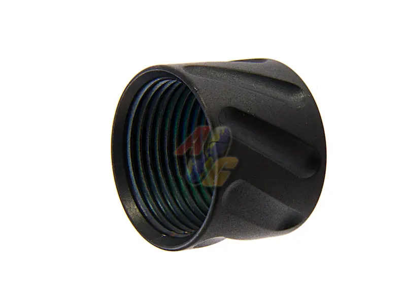 5KU Diagonals Knurled Thread Protector (14mm-/ Black)