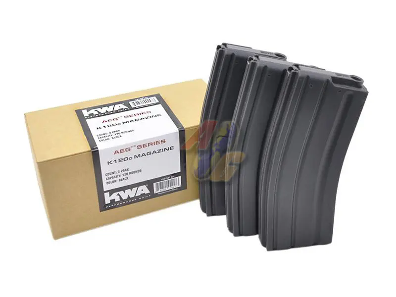 KWA K120C Adjustable ERG/ AEG2.5/ AEG3 Mid-Cap Magazine (3 Pcs)