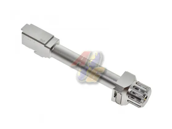 COWCOW Technology Fast Lock Compensator Barrel Set for Tokyo Marui G17/ G18C Series GBB (Silver)