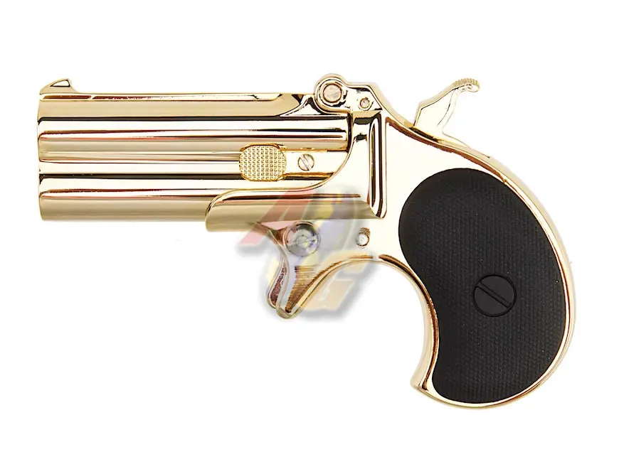 MAXTACT Derringer Full Metal Gas Powered Airsoft Gun - 6mm (Gold)