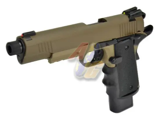 Army Armament R32 Sandstorm 1911 MEU GBB - Black Barrel/ Tan Frame