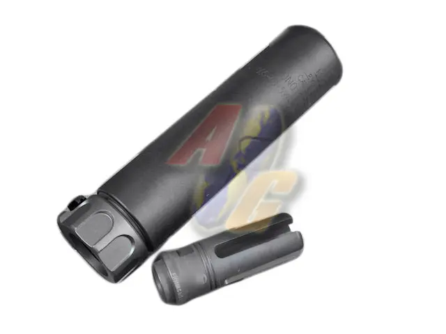 Airsoft Artisan SF Style 5.56 Muzzle Brake with 4 Prong Flash Hider (Black)