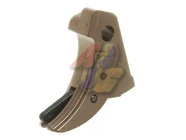 [GD-GLK-84-TAN] Guarder Ridged Trigger for Tokyo Marui/ KJ/ HK/ WE Glock GBB Series - Tan