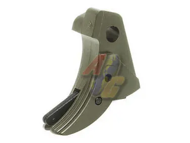 Guarder Ridged Trigger for Tokyo Marui/ KJ/ HK/ WE G GBB Series GBB - Olive Drab