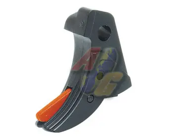 Guarder Ridged Trigger for Tokyo Marui/ KJ/ HK/ WE Glock GBB Series -Black/ Red