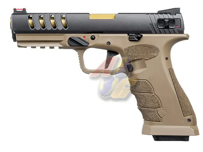 APS Shark Full Auto Co2 4.5mm Steel Pellet GBB Pistol (Dark Earth)
