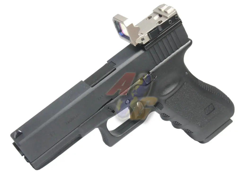 AG Custom WE G17 GBB with AG-K AG Custom WE G17 GBB with AG-K FlipDot Folding Red Dot Sight - TAN