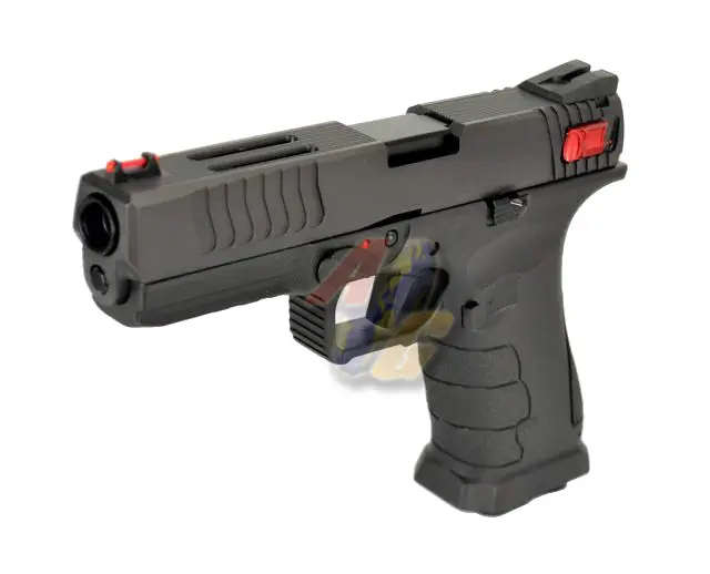 [APS-CO2-SB-SHARK-BK] APS Shark Full Auto Co2 4.5mm Steel Pellet GBB Pistol (Black)
