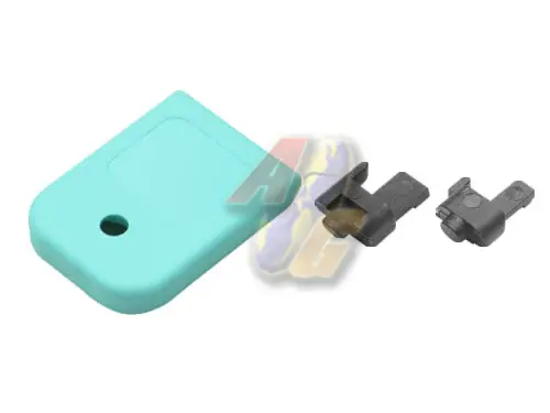 Guarder Standard Magazine Base for Tokyo Marui/ KJ Work Glock GBB Series - Robin Egg Blue