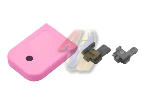 Guarder Standard Magazine Base for Tokyo Marui/ KJ Work Glock GBB Series - Pink