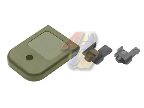 Guarder Standard Magazine Base for Tokyo Marui/ KJ Work Glock GBB Series - OD
