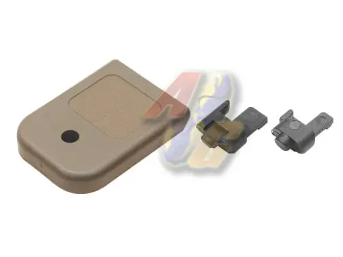 Guarder Standard Magazine Base for Tokyo Marui/ KJ Work Glock GBB Series - TAN