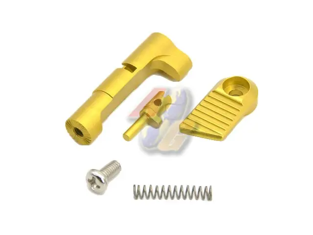 AIP Ver.2 Magazine Catch Set for Tokyo Marui Hi-Capa Series GBB ( Gold/ Ruled )