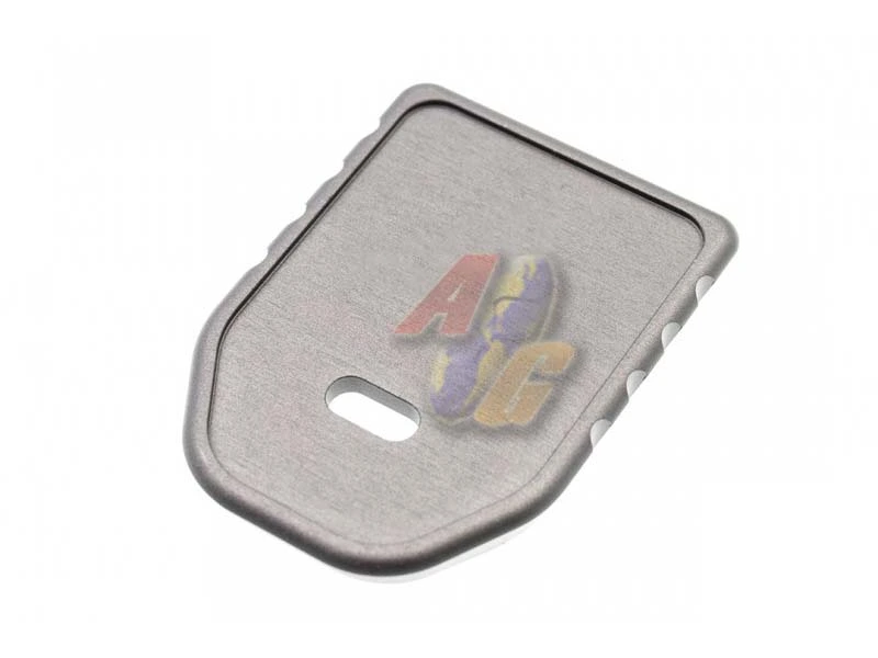 C&C Tac CNC Aluminum Magazine Base Pad for Tokyo Marui/ WE Glock GBB Magazine Series GBB - V Style (Grey)
