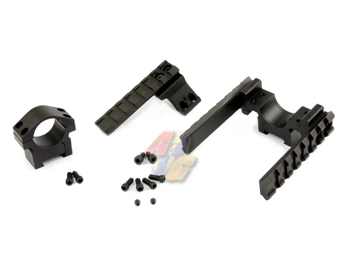 Guarder Deluxe Weaver Rings With Picatinny Tri-Rails-Low Profile (1")