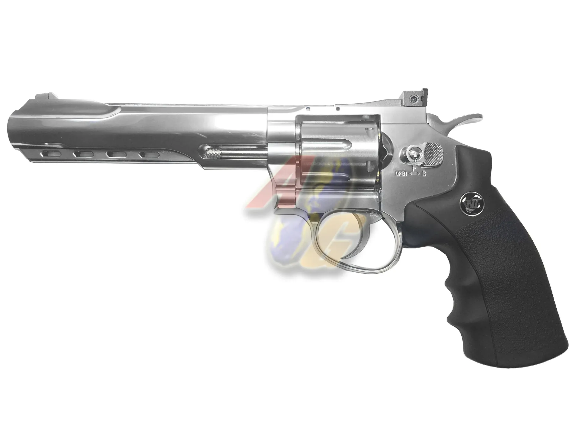 GUN HEAVEN 702 6 Inch 6mm Co2 Revolver - Silver