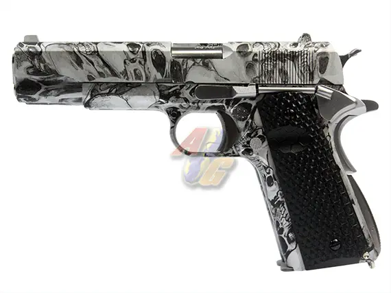 Armorer Works MX0100 Double Barrel M1911 GBB Pistol (Skull Version)
