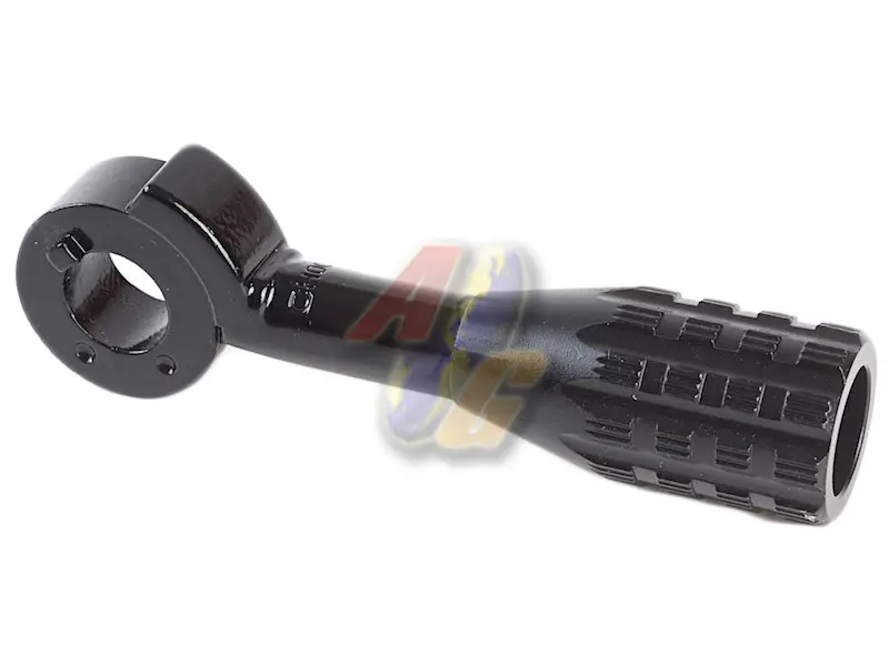 [ARES-GS-CH-12] ARES Zine Alloy CNC Cocking Handle for ARES Amoeba 'STRIKER' S1 Sniper Rifle (Gloss Black) (Type 3)