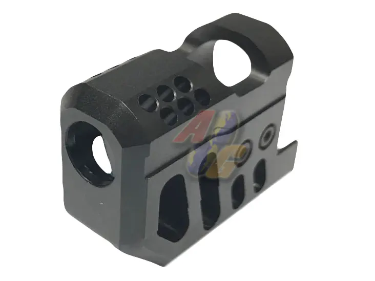 Double Bell Punisher Style Compensator for Double Bell, Tokyo Marui, M9 Series GBB (Black)