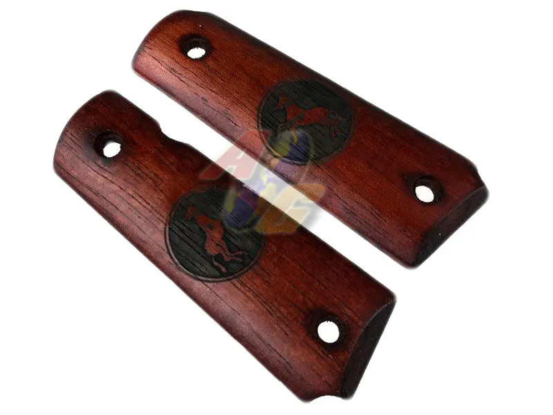 Double Bell M1911 GBB Real Wood Hand Grip with Marking