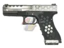 Armorer Works Hex Cut Signature G17 GBB Pistol - SV/ BK