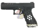 Armorer Works Hex Cut Signature G17 GBB Pistol - BK/ BK