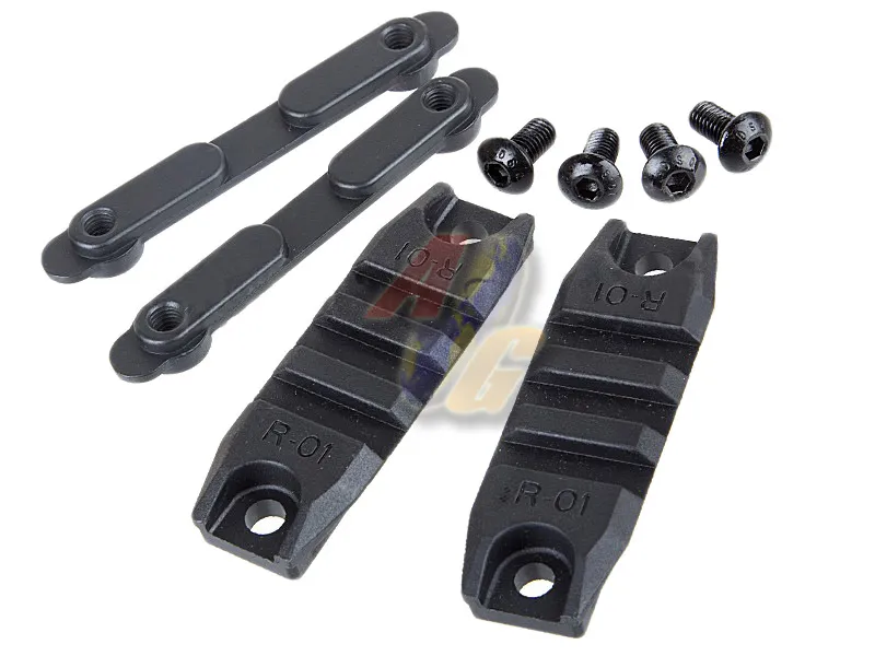 [AM-DH-R-BK] Amoeba 2-1/2" (64mm) Rail Section (Black)