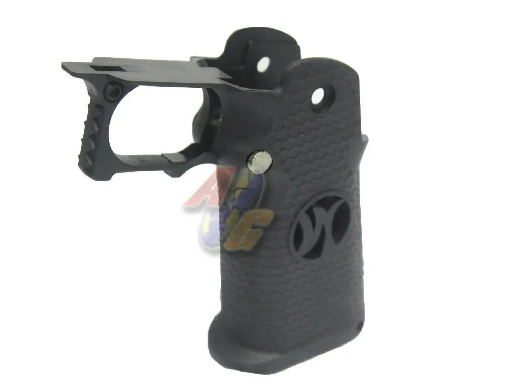 Armorer Works 5.1 Grip with Hole - Silver Button (Black)
