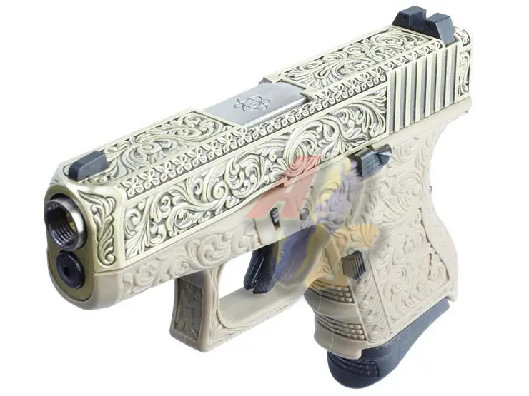 WE G27 Floral Metal Slide GBB - TAN