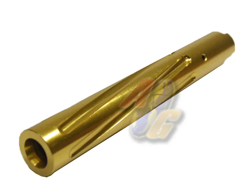 5KU Non-Recoil Spiral Outer Barrel for Tokyo Marui Hi-Capa 5.1 Series GBB (Gold)