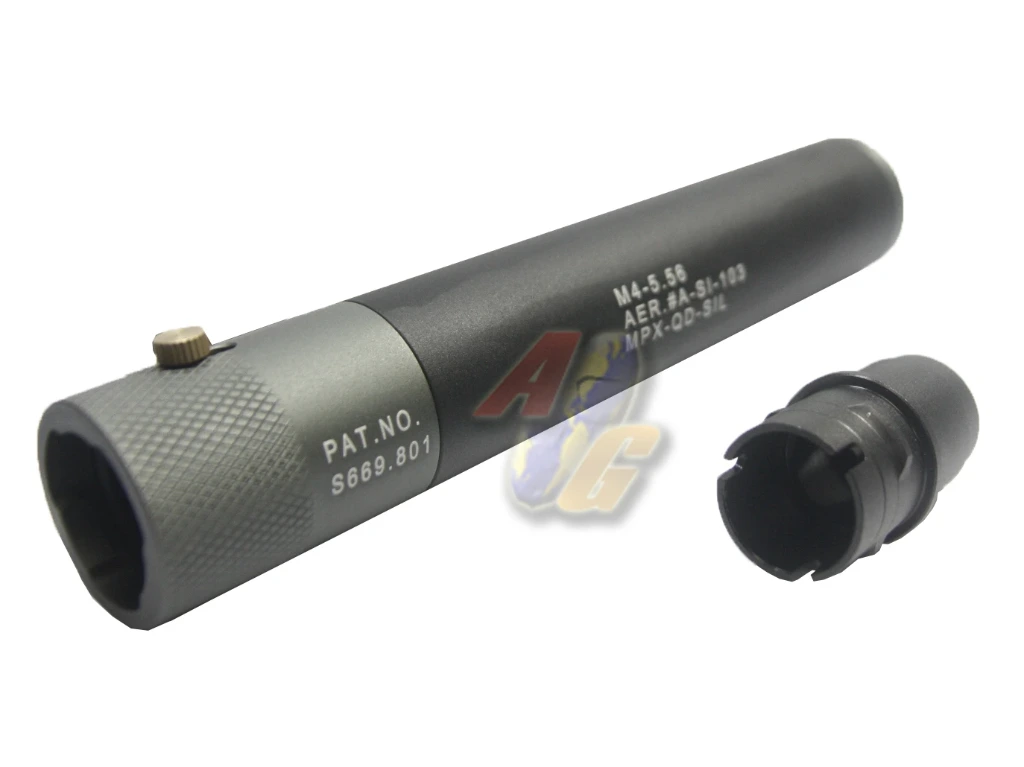 Double Bell 200mm x 35mm MPX QD Mock Silencer (14mm-)