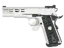 Army Armament M1911A1 Rectangle Texture Slide GBB - Silver