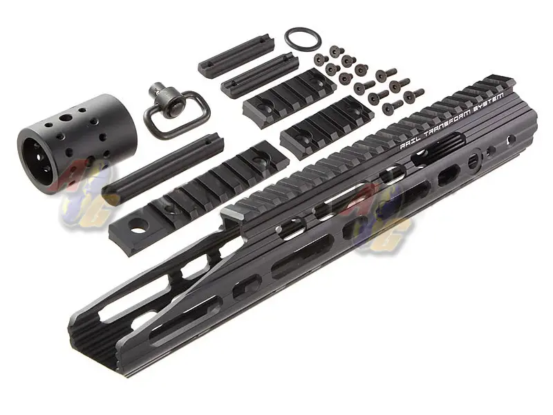 APS 13 inch CNC Guardian Rail Handguard Set (Black)