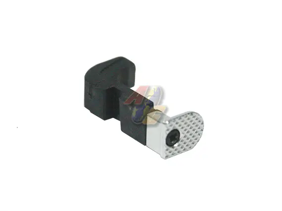 APS Match Style Mag Release for APS DRAGONFLY, ACP, Tokyo Marui, HK, WE G17 Series GBB (Silver)