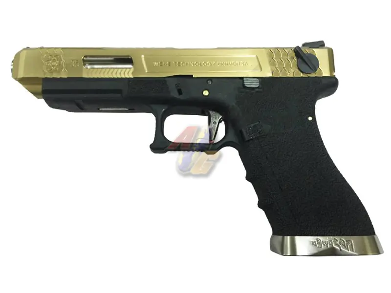 WE G35 WET GBB (Gold, Metal Slide, BK Frame)