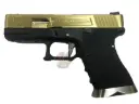 WE G19 WET GBB( Gold, Metal Slide, BK Frame )