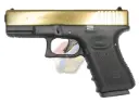 WE G19 GBB( Gold, Metal Slide, BK Frame )
