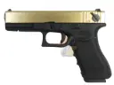 WE G18C GBB (Gold, Metal Slide, BK Frame)
