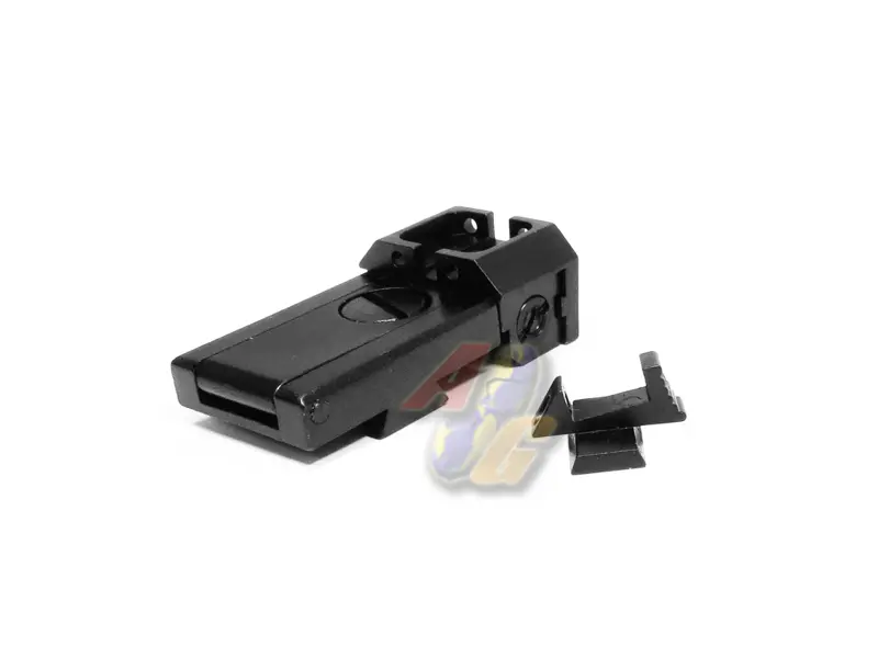 Kung Fu Airsoft Steel Fiber Optic Sight Set for Tokyo Marui Hi-Capa GBB Series - BK