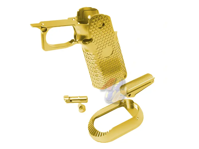 KF CNC Aluminum Grip for Tokyo Marui Hi- Capa Series GBB (Gold)