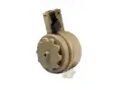 G&P 1500 Rounds Attack Type Drum Magazine for M4/ M16 Series AEG (FDE)