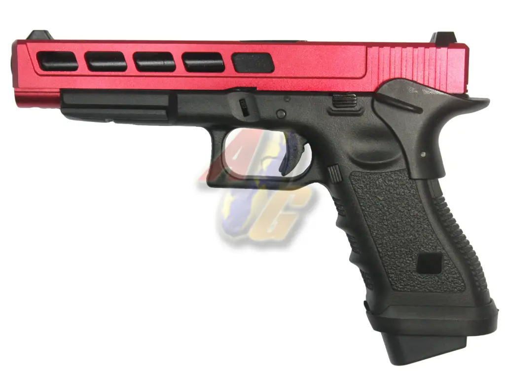 Army Armament CNC Metal Slide R34F Style GBB Pistol (Red)