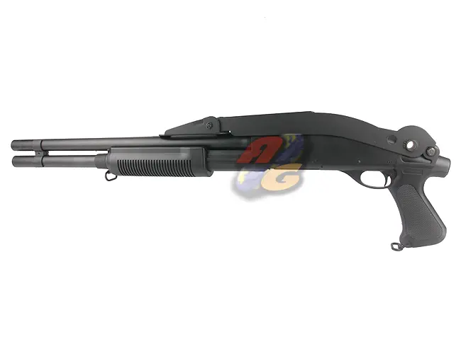 CYMA Folding Stock M870 Long Metal Shotgun (Black)