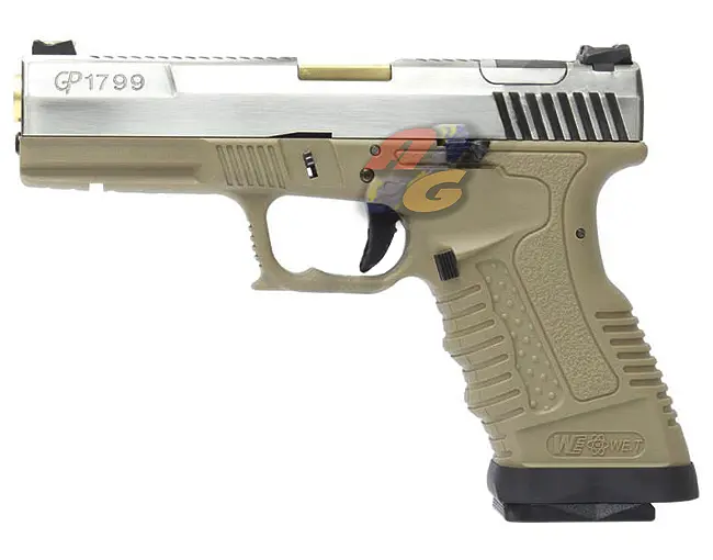 WE GP1799 T4 GBB ( SV Slide, GD Barrel, TAN Frame )